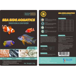 Premium Tropical Fish Food Sinking 1KG - Sea Side Aquatics