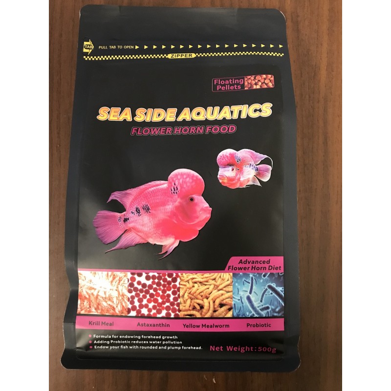 Premium Flower Horn Food 500Gram - Sea Side Aquatics