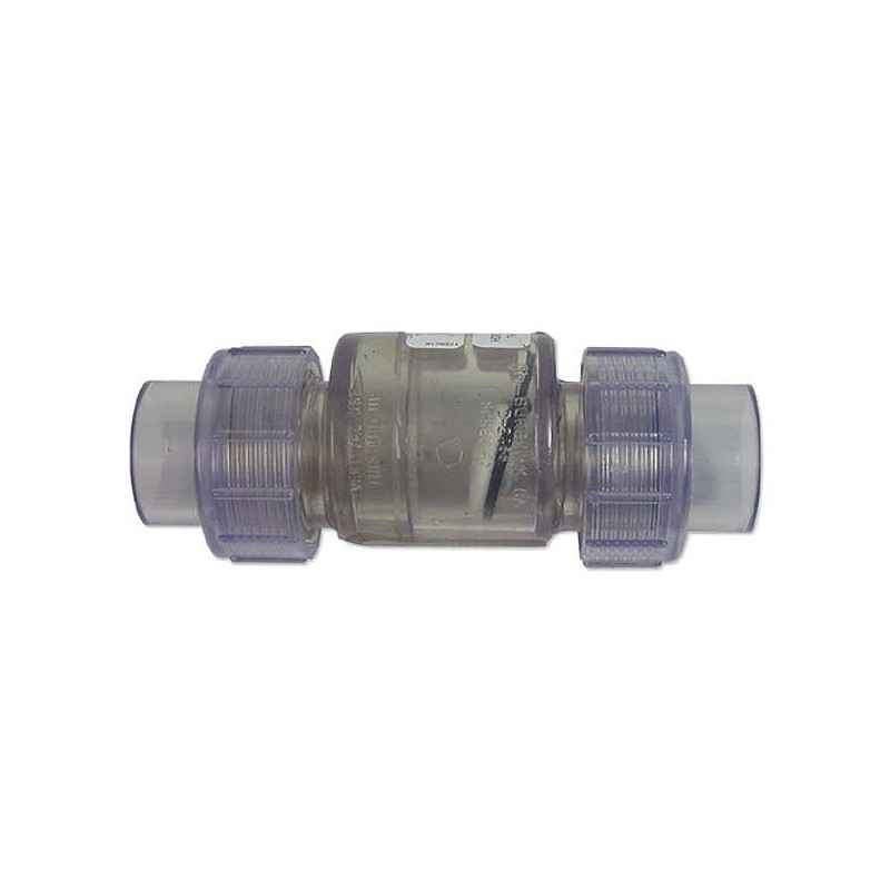 True Clear Union Check Valve 1/2" SxS