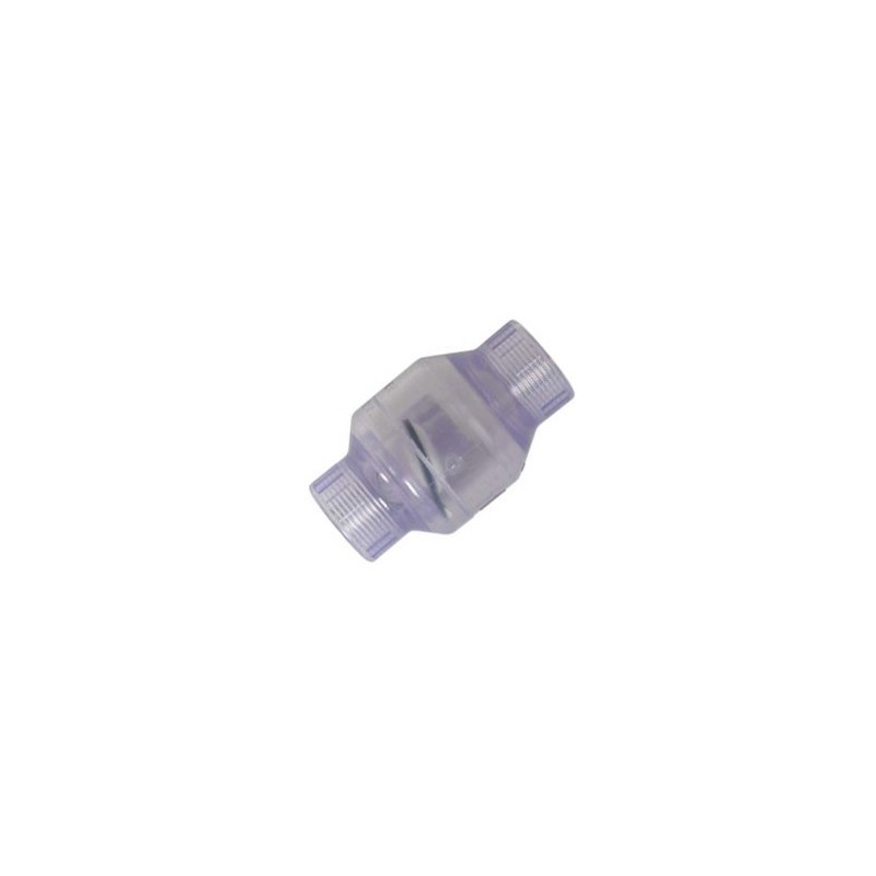 Clear Check Valve 1/2" SxS