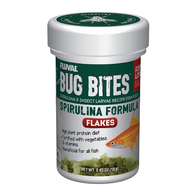 Bug Bites Spirulina Flakes 1.58oz / 45g (A7355) - Fluval
