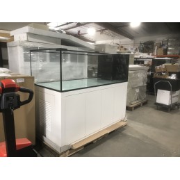72x36x24" Peninsula With Black Stand ( 270Gal ) Low Iron Glass