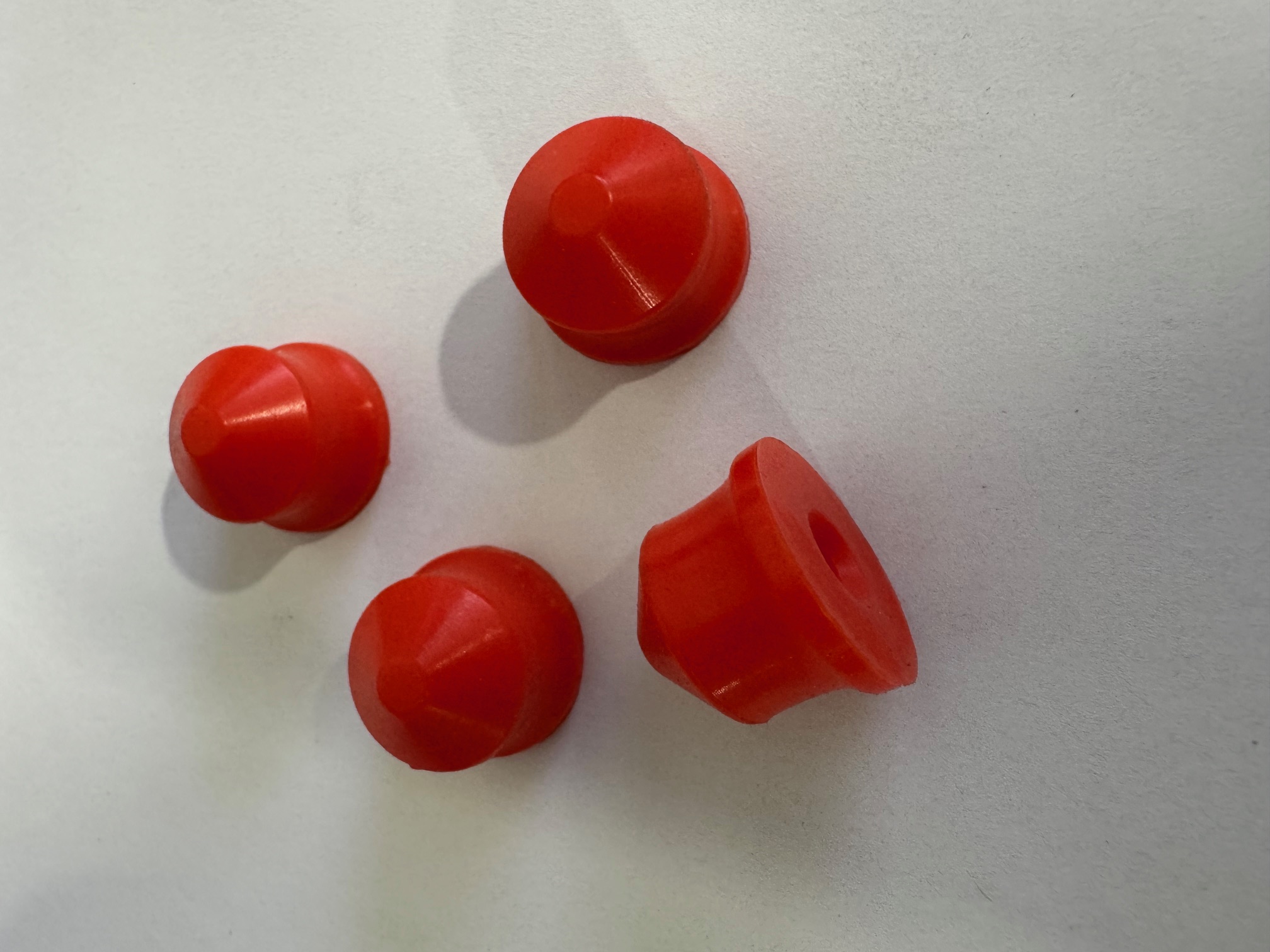 Red Rubber Feet (4pcs)