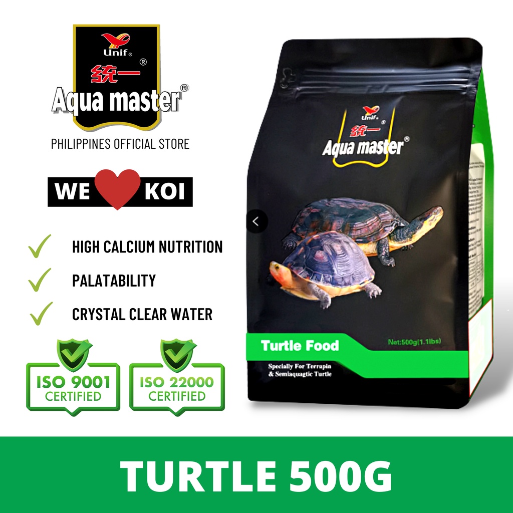 Turtle Food 500g - Medium Pellet Aqua Master - Click Image to Close